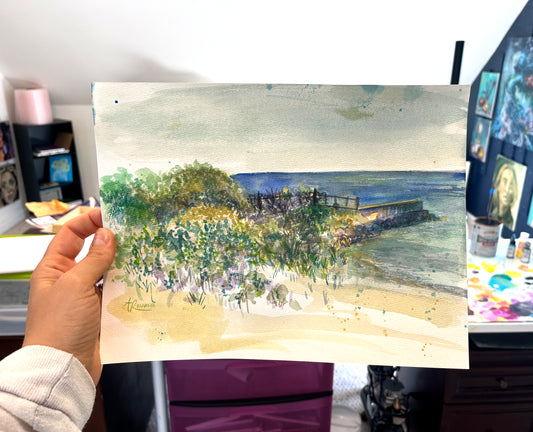 By The Shore- Painting Study