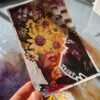 “trust” sunflower portrait painting prayer card
