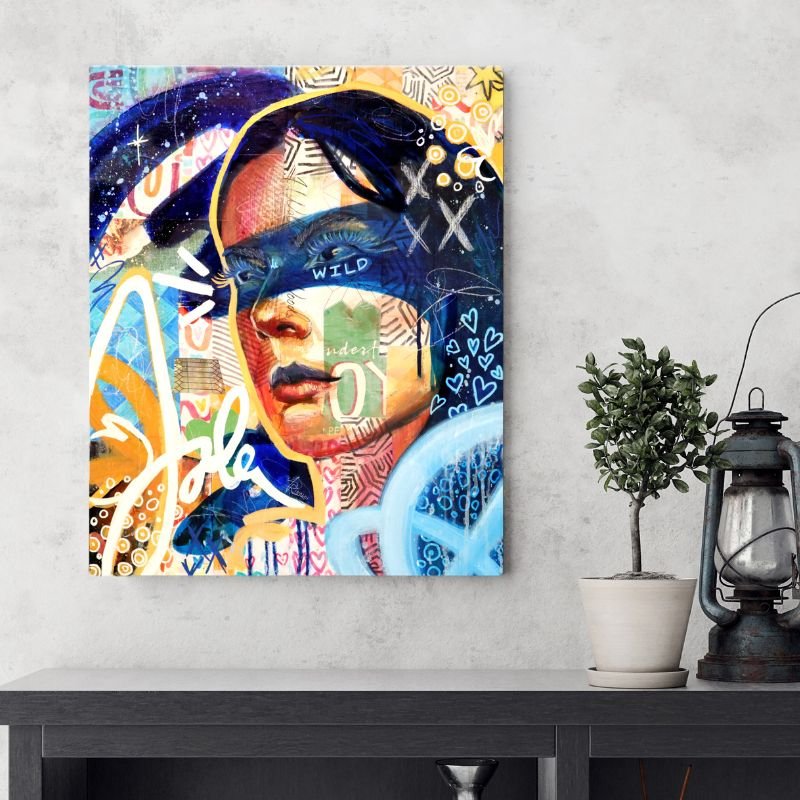 wild heart canvas print