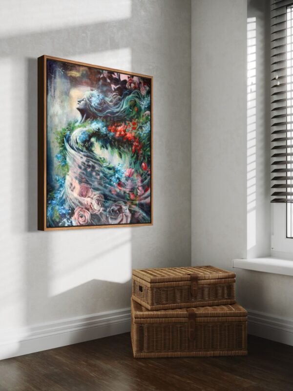 bringer of spring oil painting side view