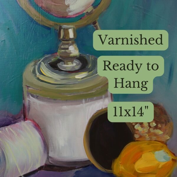 lemon & globe alla prima still life study