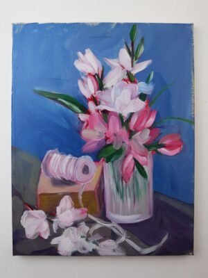 flower & spool alla prima study