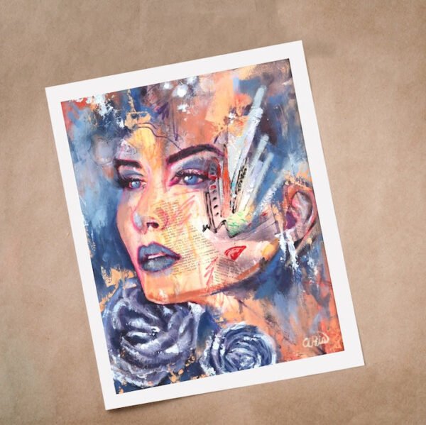 blue divine fine art print