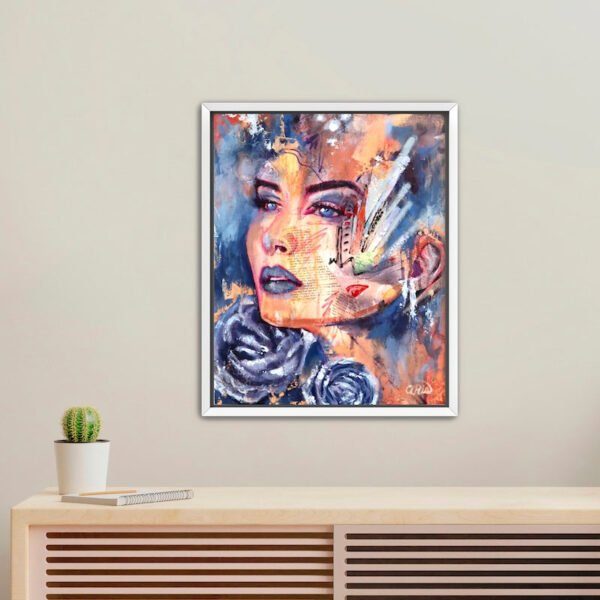 blue divine canvas print