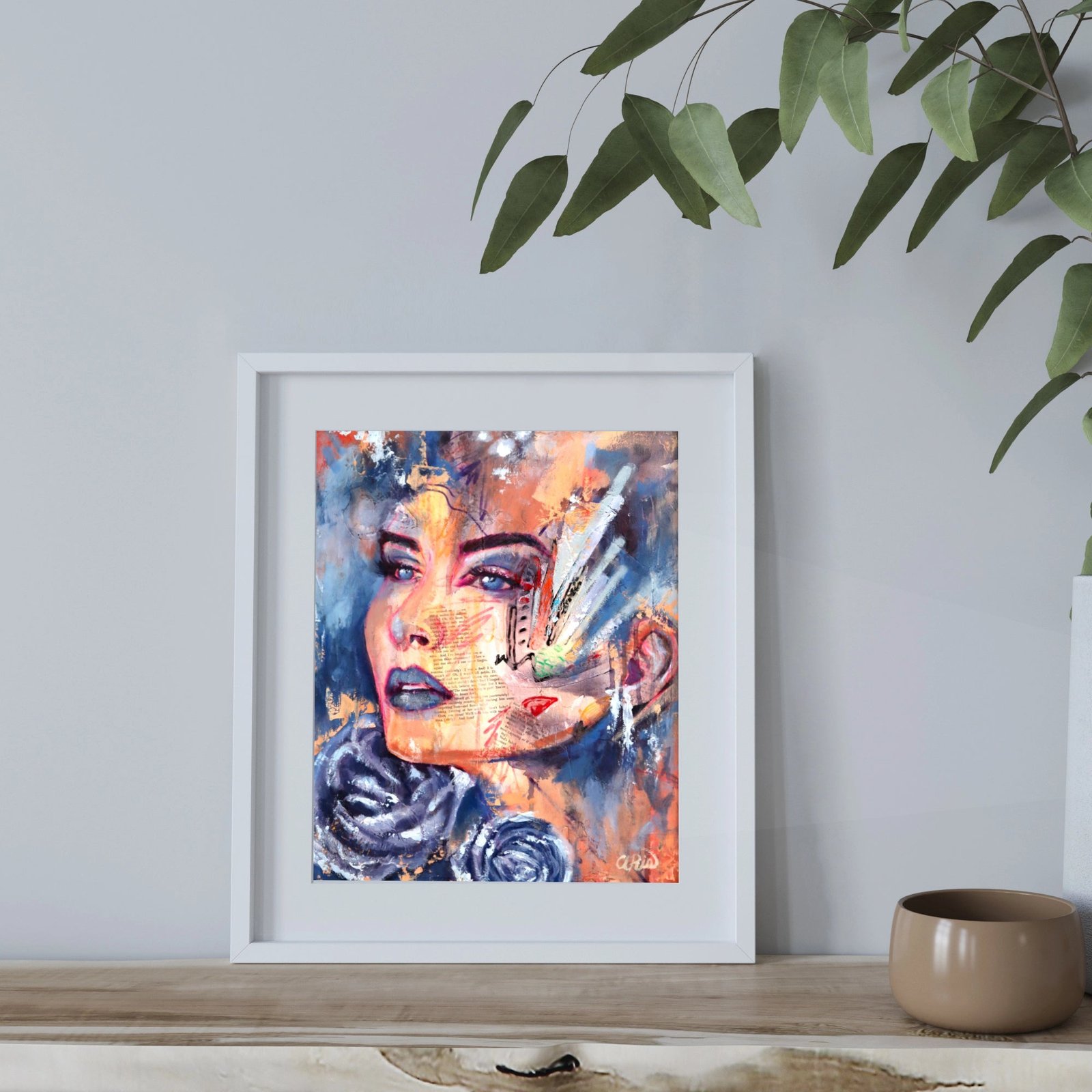 blue divine fine art print