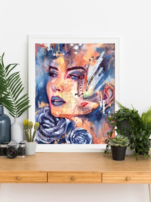blue divine fine art print