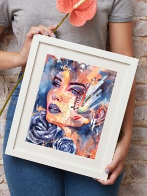 blue divine fine art print