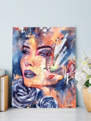 blue divine canvas print