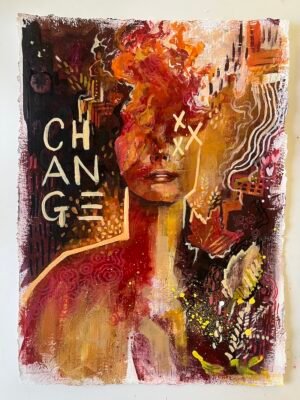“change” original on paper