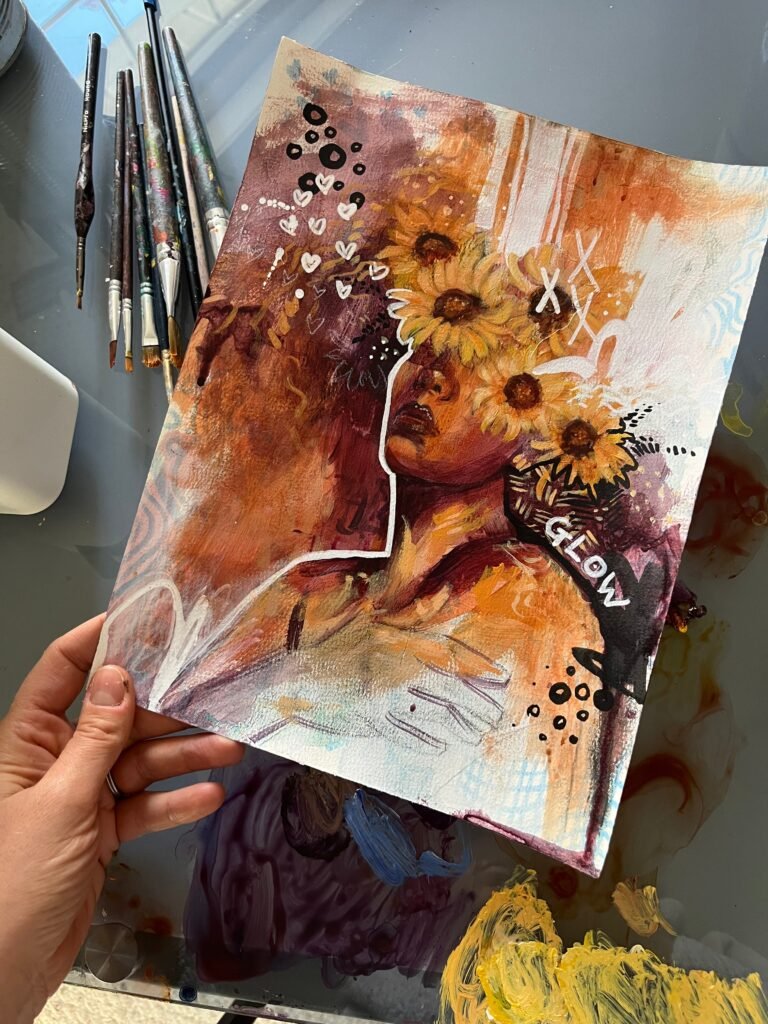 “glow” painting study