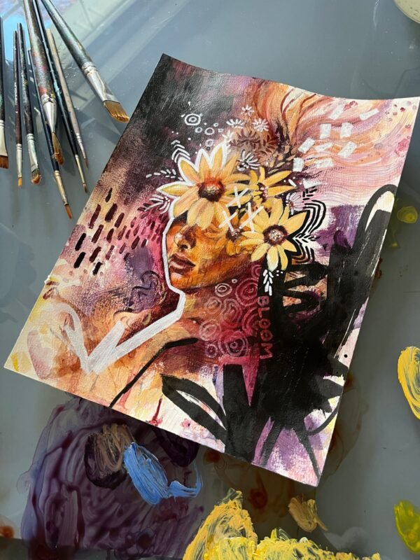 “bloom” painting study “bloom” painting study