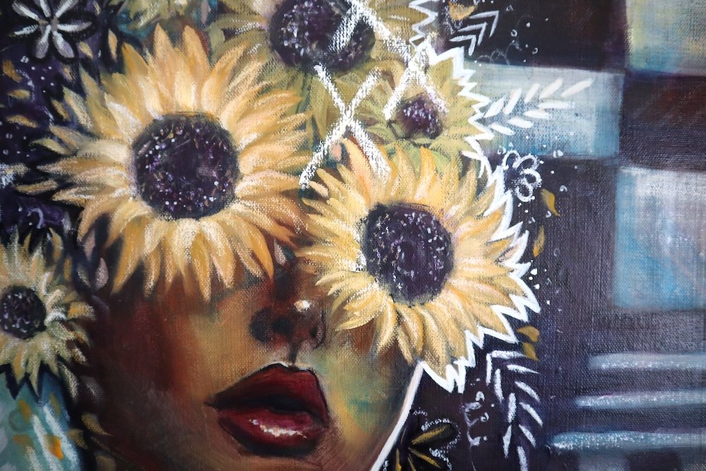 "her bounty overfloweth" original oil painting