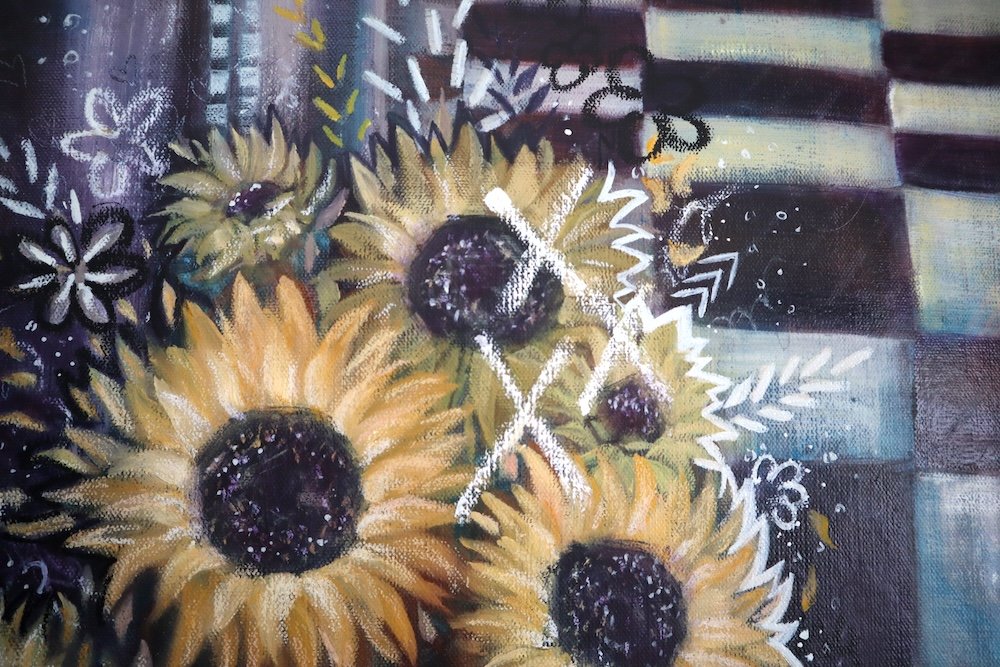 "her bounty overfloweth" original oil painting