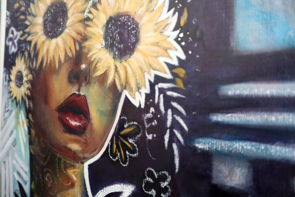 "her bounty overfloweth" original oil painting