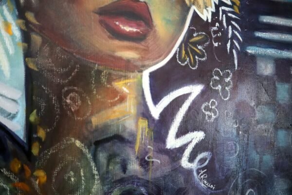 "her bounty overfloweth" original oil painting