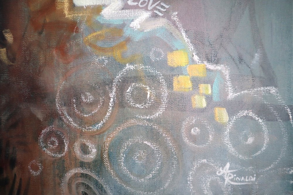 "love" original oil painting