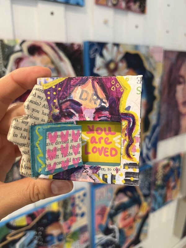 you are loved secret door painting