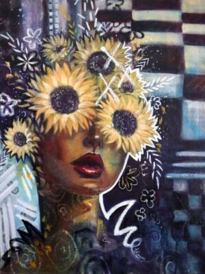 "her bounty overfloweth" original oil painting