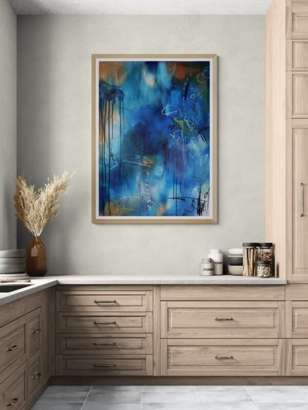 blue abstract study