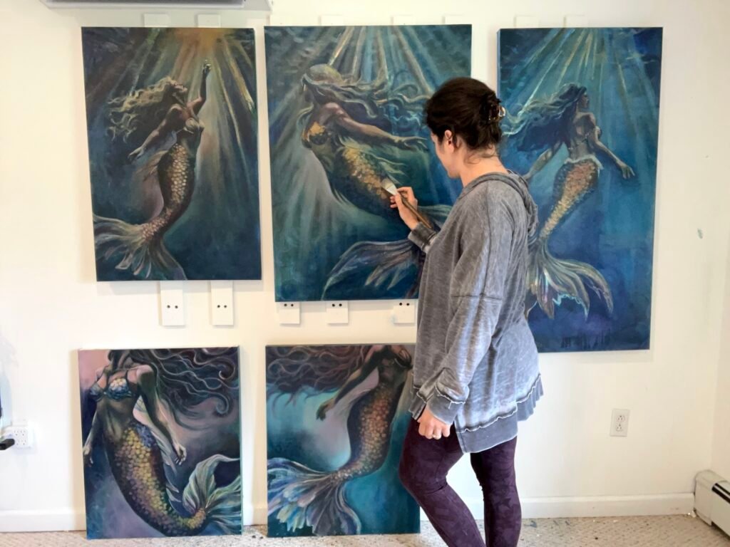 Mermaid Painting Series coming soon