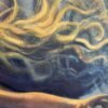 grace large scale mermaid painting closeup hair
