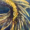 grace large scale mermaid painting closeup tail fin