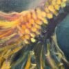 imagination large scale mermaid painting closeup tail fin