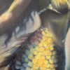 imagination large scale mermaid painting closeup
