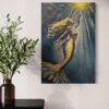 imagination mermaid large painting in room