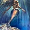 Seek mermaid oil painting