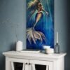 seek mermaid painting in room