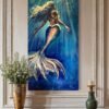 seek mermaid painting in room layout