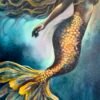 wonder mermaid oil painting