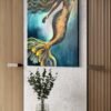 wonder large scale mermaid painting in room