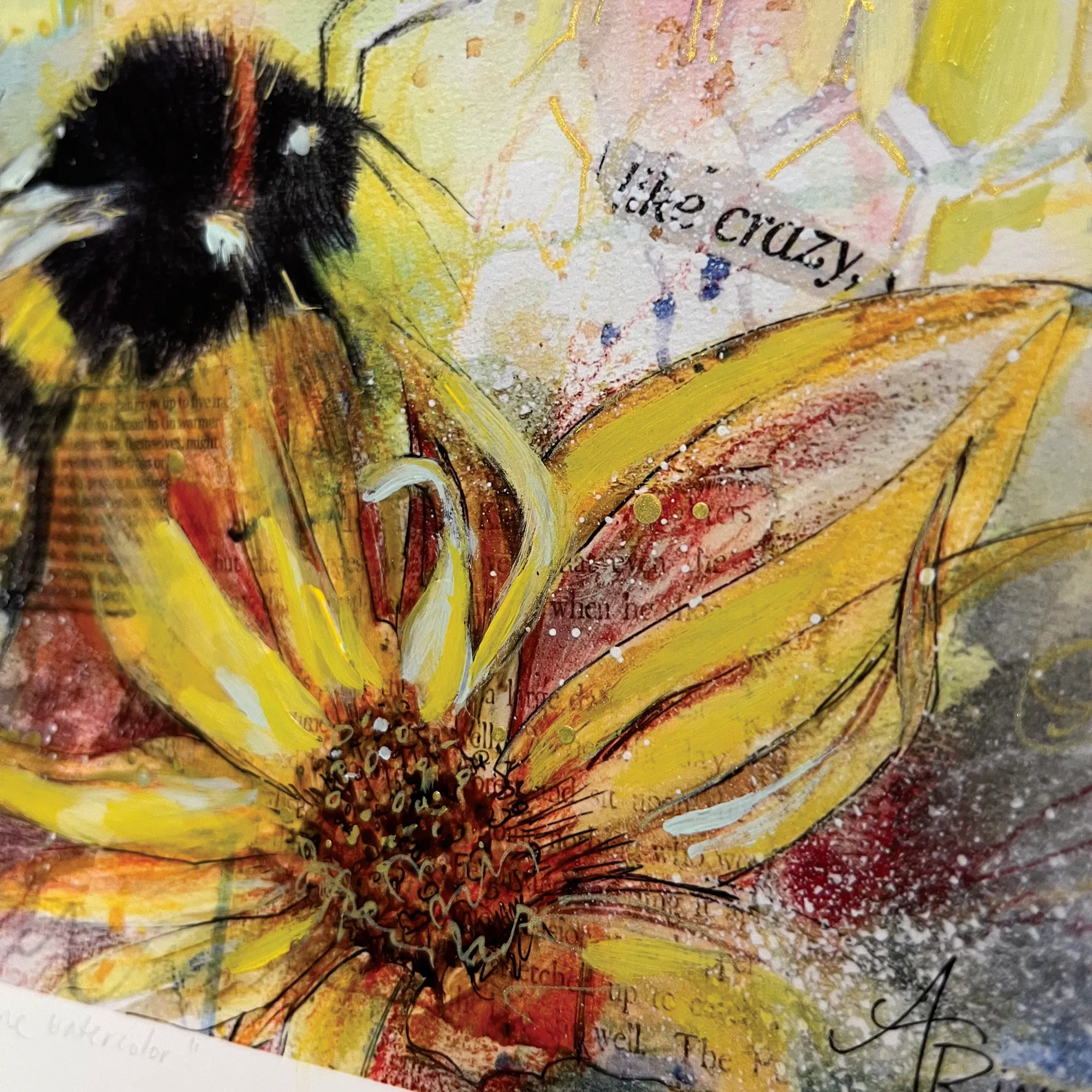 drinkingsunshine watercolor closeup2