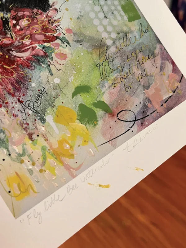 fly little bee watercolor signature fly little bee watercolor signature