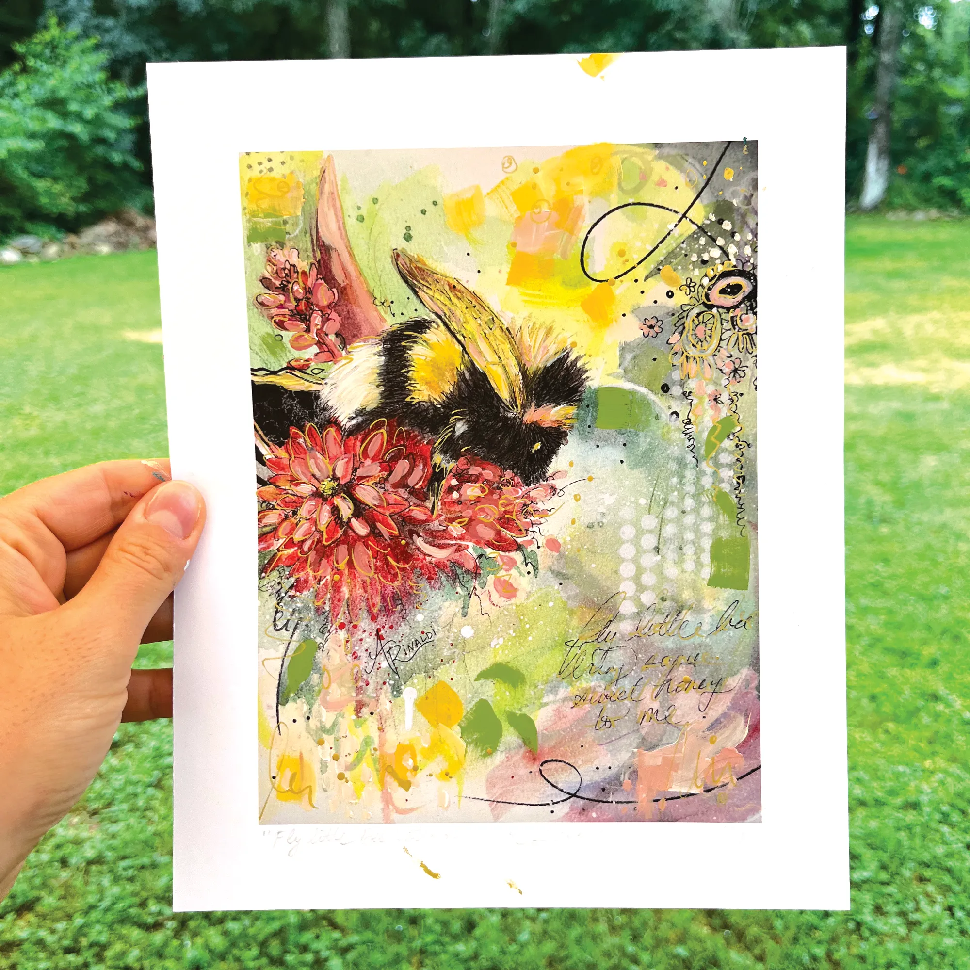 le fly little bee watercolor front update